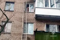 In Pavlohrad, rescuers removed two toddlers from a third-floor window sill