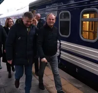 Polish Prime Minister Tusk arrives in Kyiv