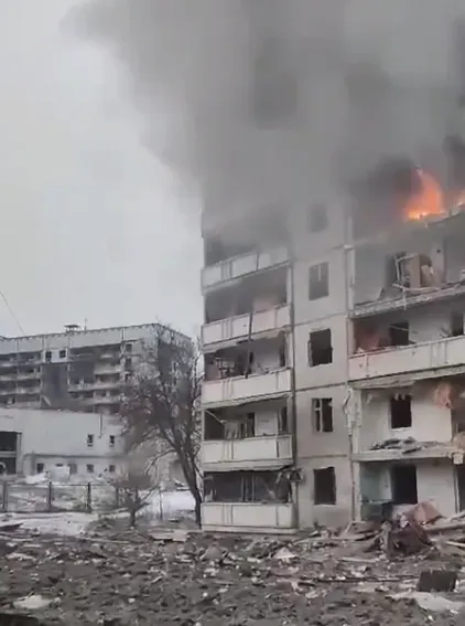 Ракетний удар по Харкову: в ОП показали відео руйнувань 