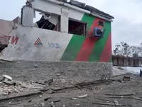 Kyiv railway workers' sports complex damaged by rocket fire, no children injured
