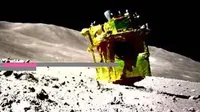 Japan releases image of SLIM spacecraft inverted on the Moon