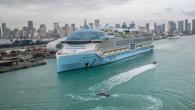 The world's largest cruise ship makes its maiden voyage
