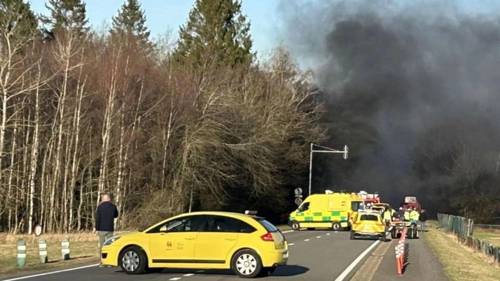 A passenger plane crashes in Belgium, killing two people