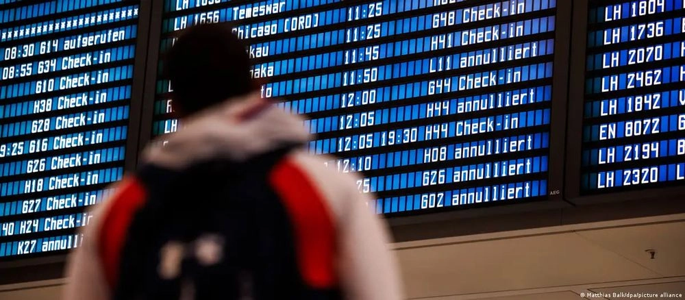 В Германии из-за забастовки в 11 аэропортах отменят 1100 рейсов