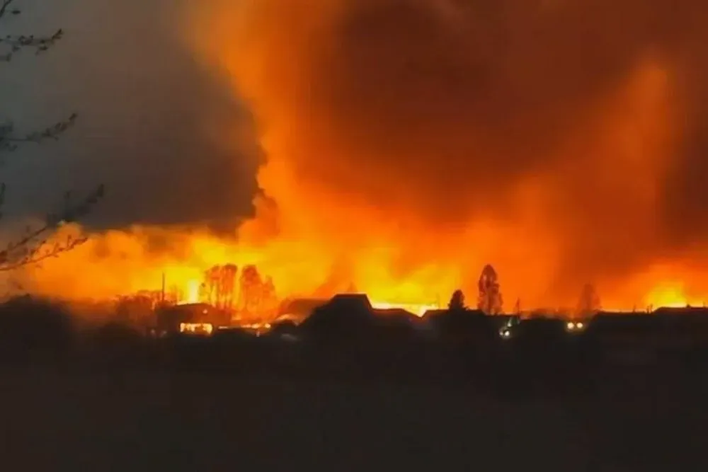 Fire at Lukoil refinery in Volgograd "organized" by SBU drones - source