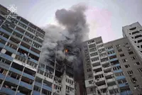 Rocket strike in Kyiv injures 14 people, eight rescued from high-rise building in Holosiivskyi district - KMIA