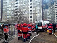 Атака рф на Киев: пожар в доме ликвидировали, травмы получили 19 человек