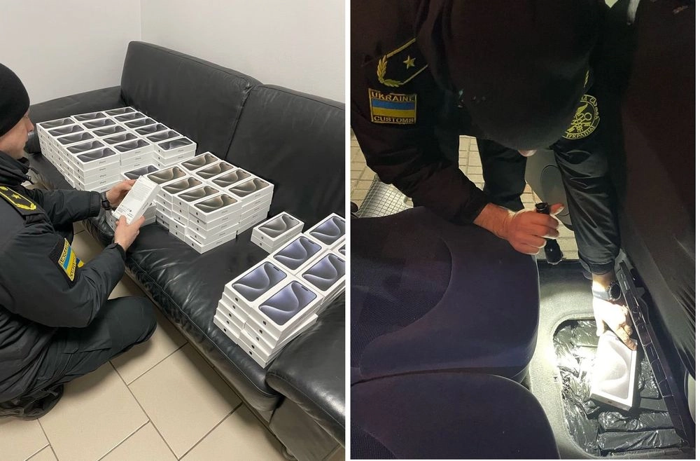 Львів’янин намагався нелегально ввезти в Україну 158 айфонів, заховавши їх в обшивці авто