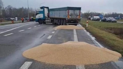 "Нічого спільного з мирними протестами": Мінагрополітики засуджує знищення українського зерна польськими фермерами 