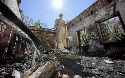 По оценкам ЮНЕСКО, на восстановление украинских культурных объектов, поврежденных войной, необходимо 9 миллиардов долларов и 10 лет