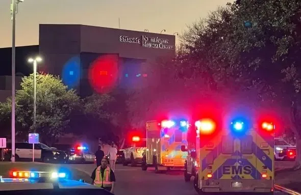 a-car-crashes-into-an-ambulance-in-texas-killing-the-driver