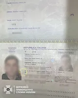 A man posing as an Italian and trying to leave Ukraine with forged documents was detained at the border