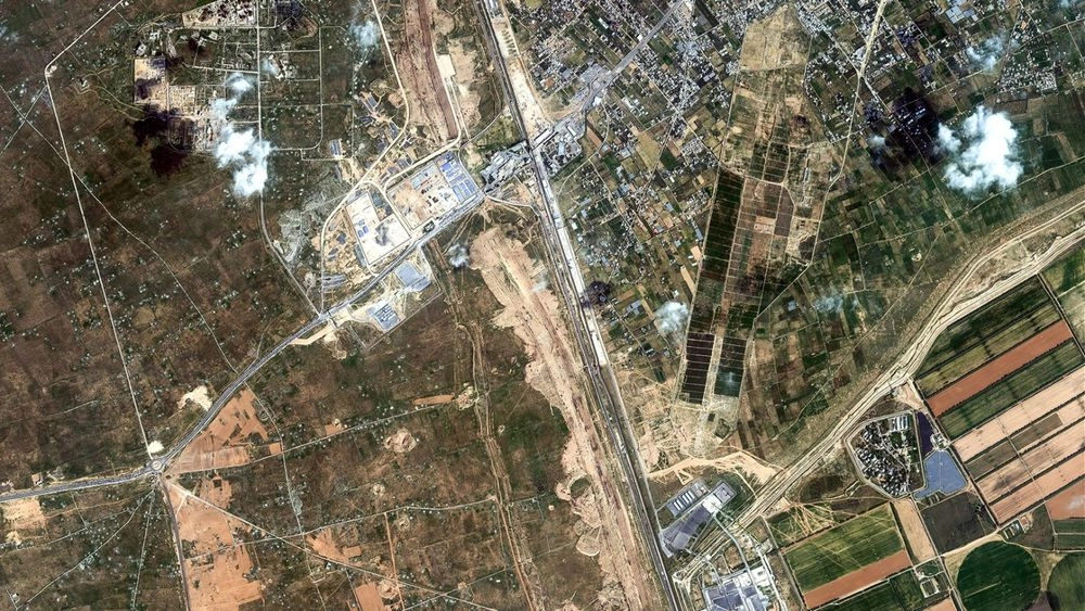 Satellite images show large-scale construction along the border between Egypt and Gaza