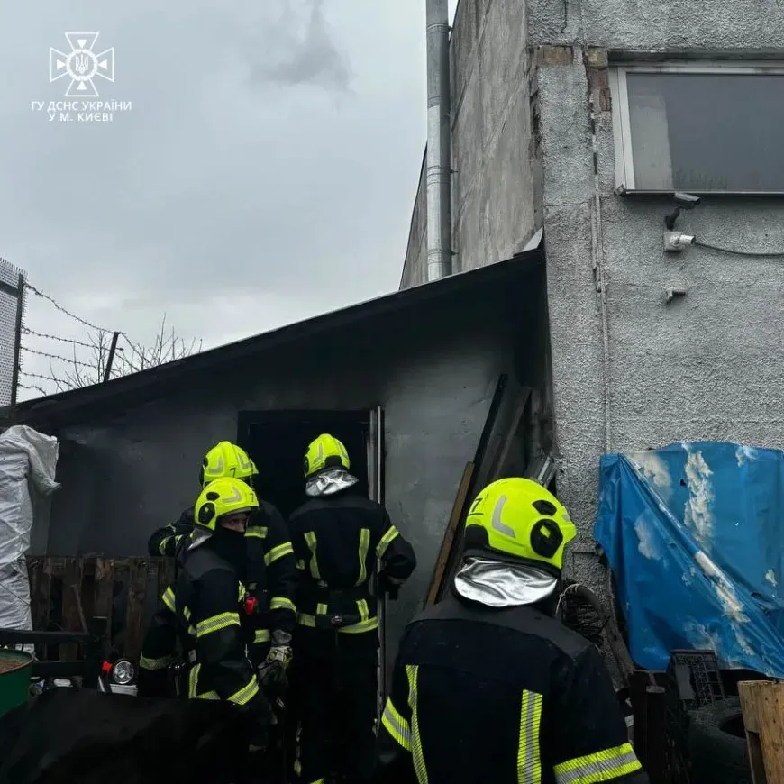 A fire broke out in a boiler room on Vynohradar Street in Kyiv: one man was injured