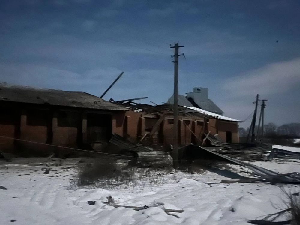 Enemy drones strike an agricultural enterprise in Kharkiv region: 15 cows are killed