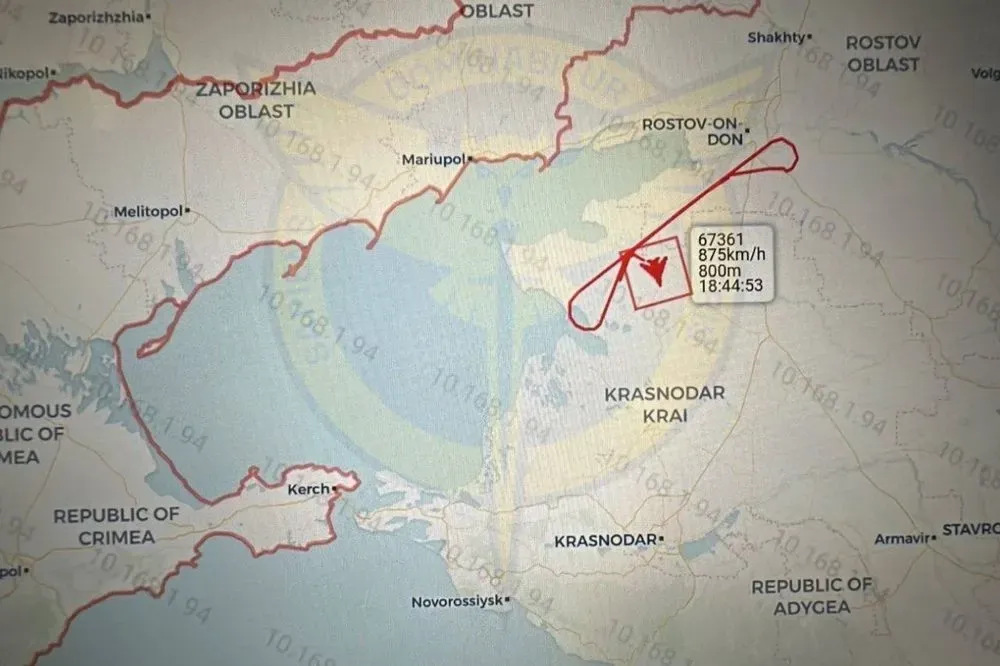 Сбитие российского А-50: в разведке сообщили детали и показали маршрут последнего полета