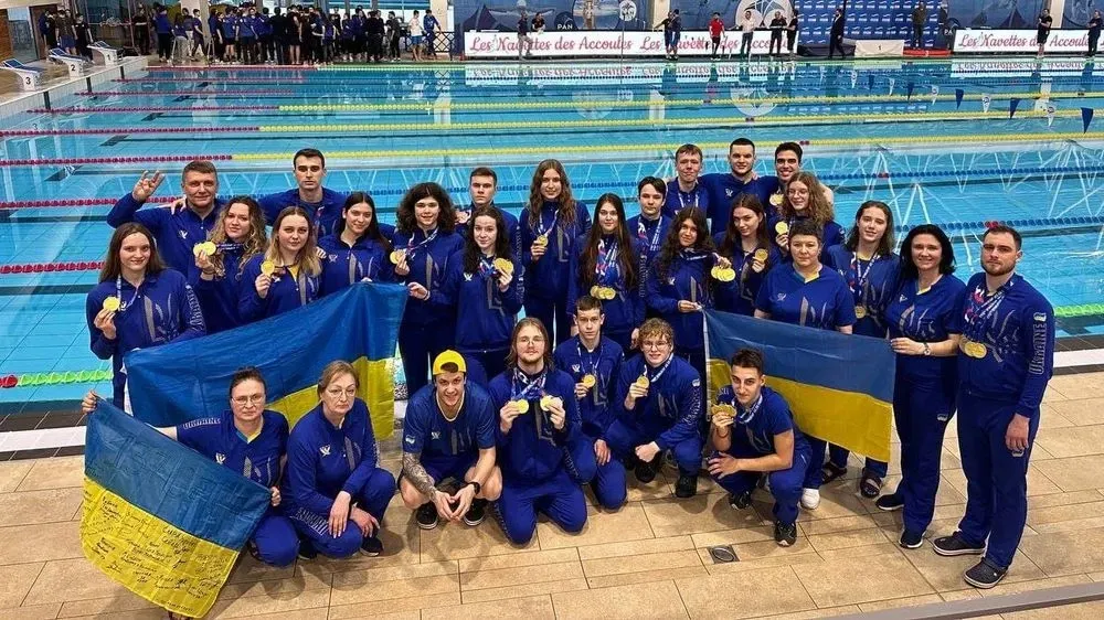 Сборная Украины по подводному спорту завоевала 37 медалей на Кубке мира 