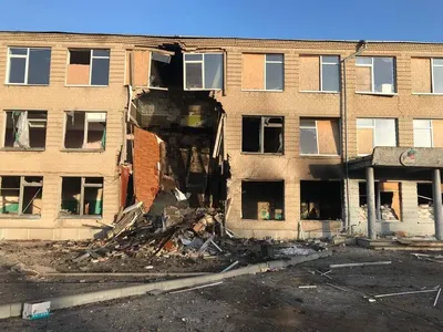 Educational institution and farm damaged by Russian shelling in Kharkiv region