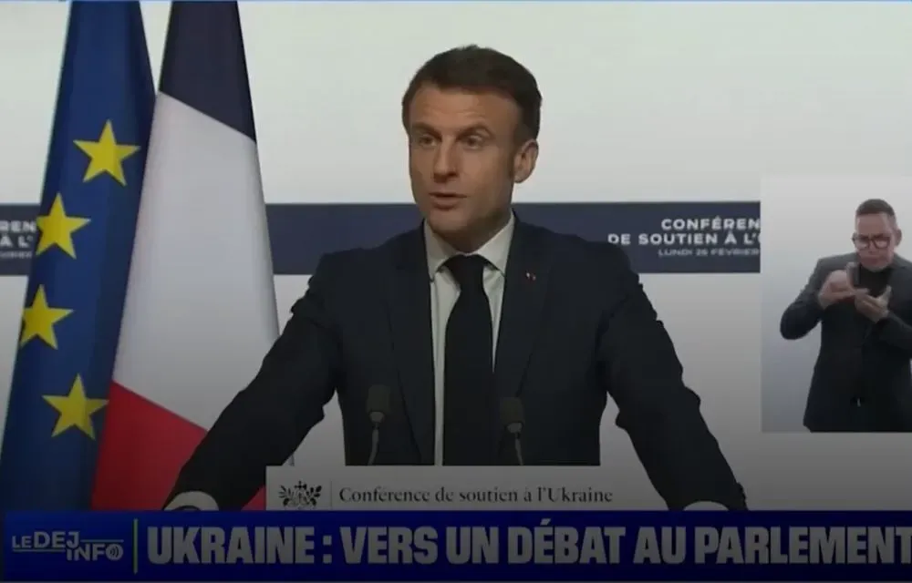 macron-announces-debate-and-parliamentary-vote-on-security-guarantees-for-ukraine