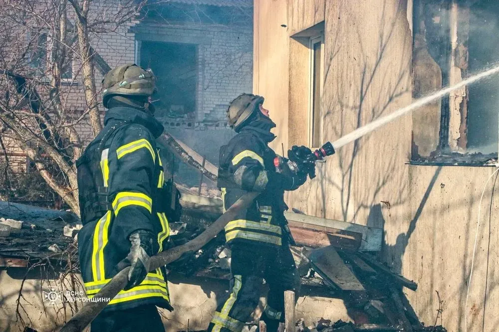 Херсонщина: в МВД показали как выглядит дом в Великанском, по которому прилетел российский снаряд