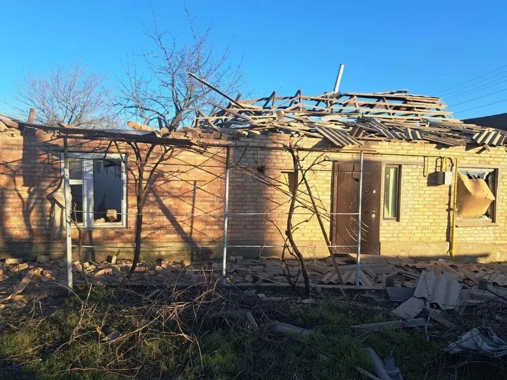 Enemy attacked Nikopol district 12 times during the day, damaging houses, power lines and cars - OVO