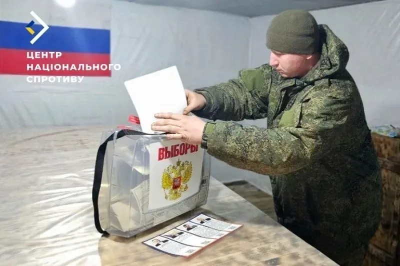 На окупованих територіях росіяни зганяють військових на вибори президента рф - Центр нацспротиву