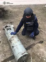 An unexploded Russian aircraft bomb was found in Toretsk, Donetsk region