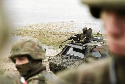 NATO soldiers crossed the Polish Vistula River as part of a large-scale readiness exercise