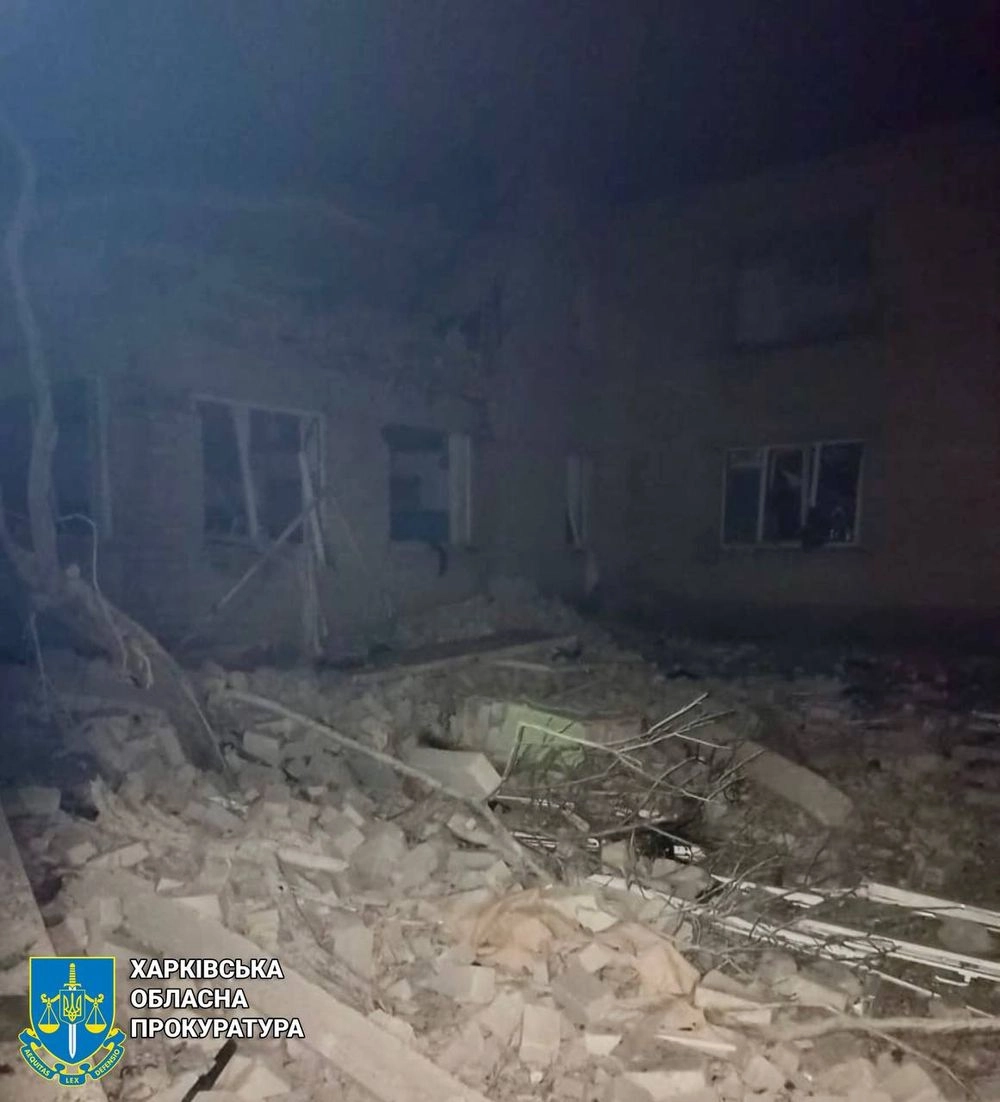 Enemy drones damage kindergarten and lyceum in Kharkiv region during shelling of village