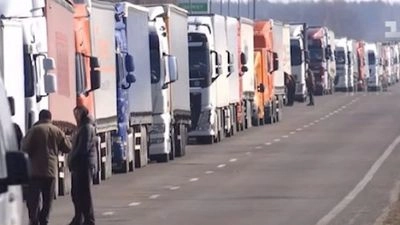Блокада на границе с Польшей: в очереди более 1,1 тыс. грузовиков