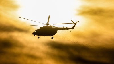 In russia, an Mi-8 helicopter carrying watchmen crashed while flying to a gold mine