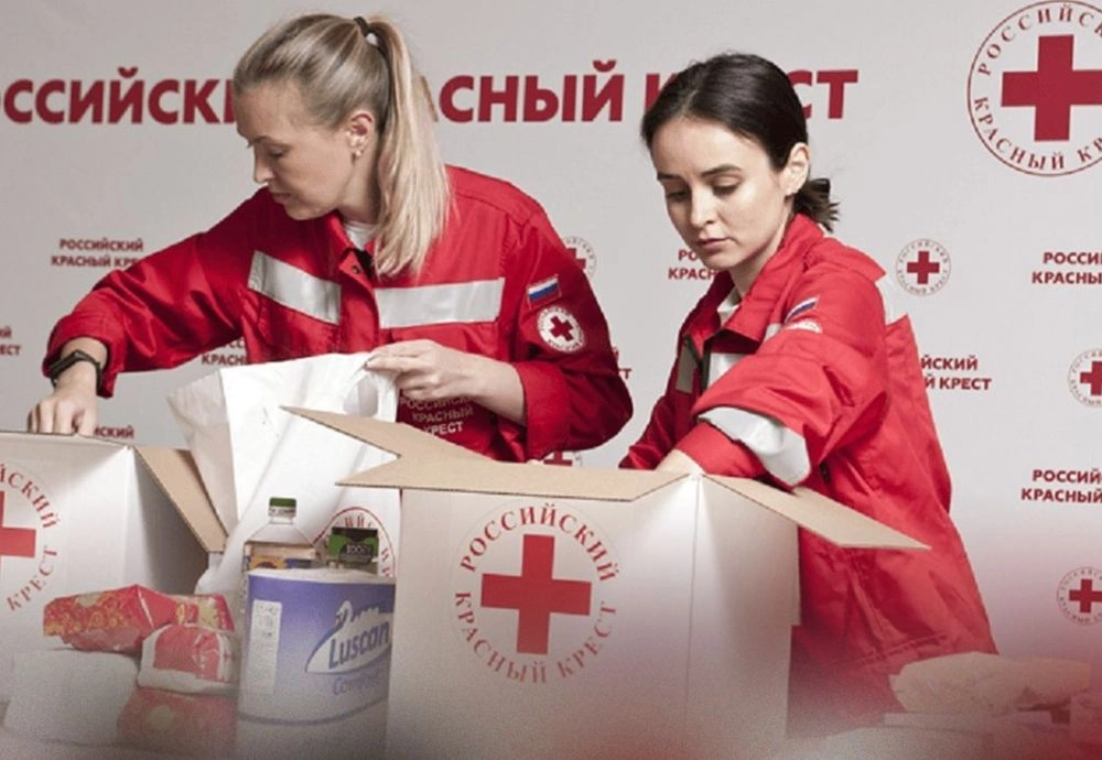 Propaganda engages the Russian Red Cross to generate fake news