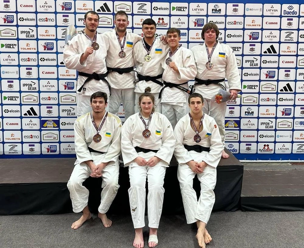 Ukraine's judo team wins 11 awards at the European Cup in Latvia