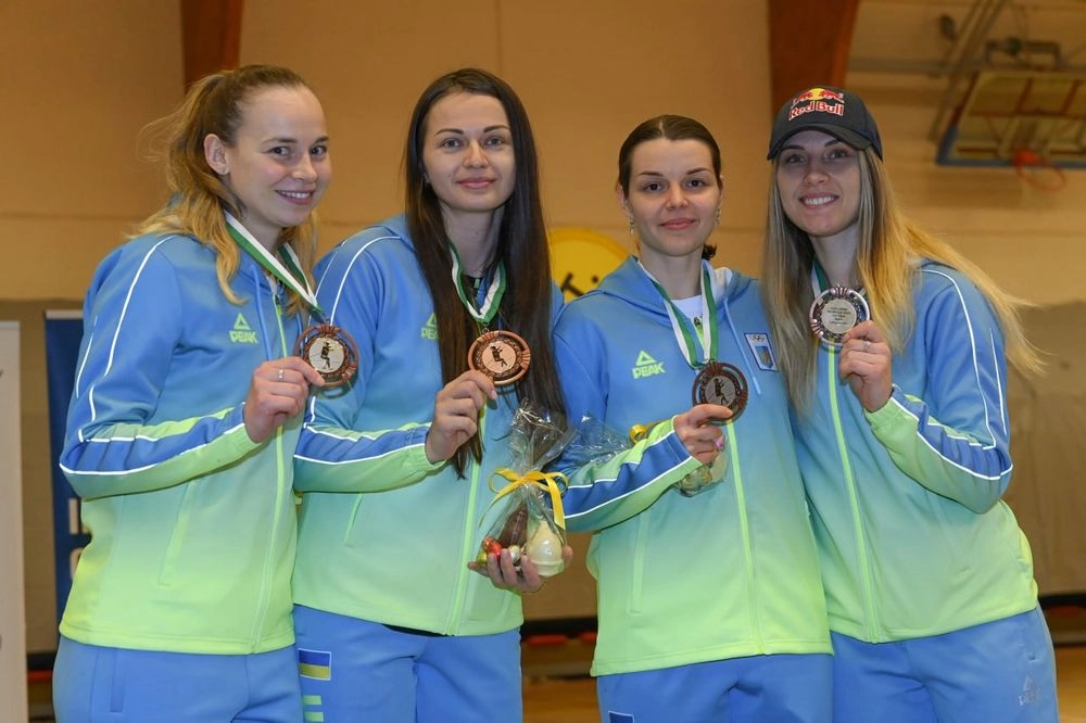 Ukrainian women's sabre fencing team wins bronze at the World Cup in Belgium