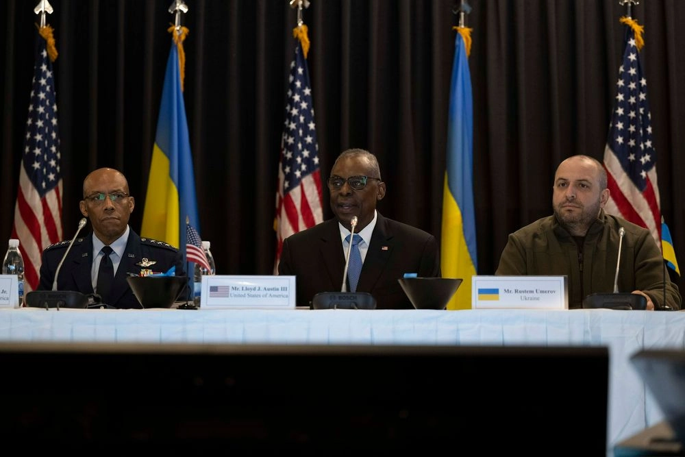 "Ramstein 20": Austin says contact group is moving "full speed ahead" to provide Ukraine with what it needs
