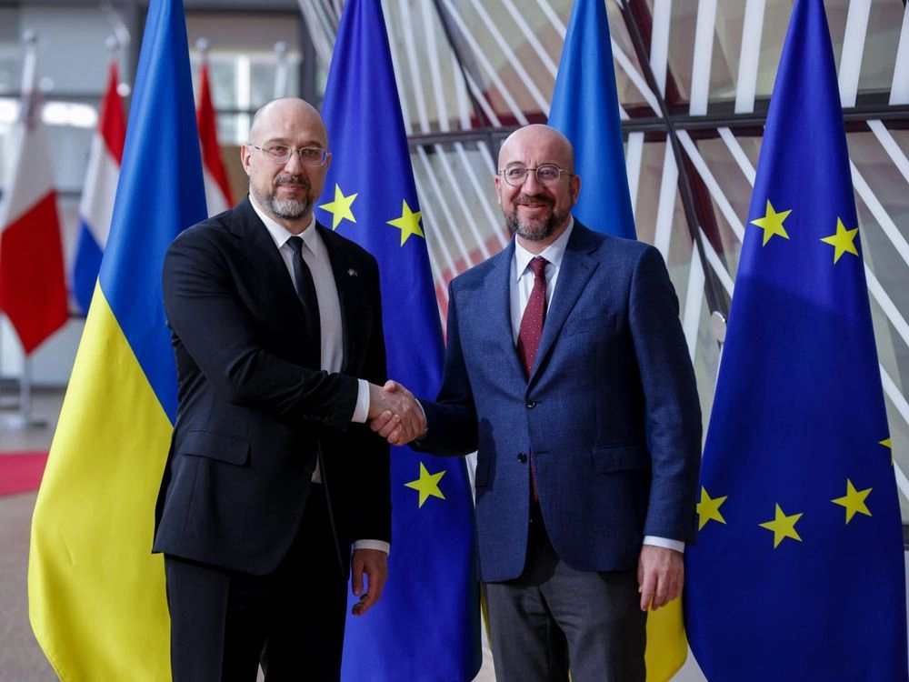 During a meeting with the President of the European Council, Shmyhal called for the speedy adoption of the negotiation framework for EU accession