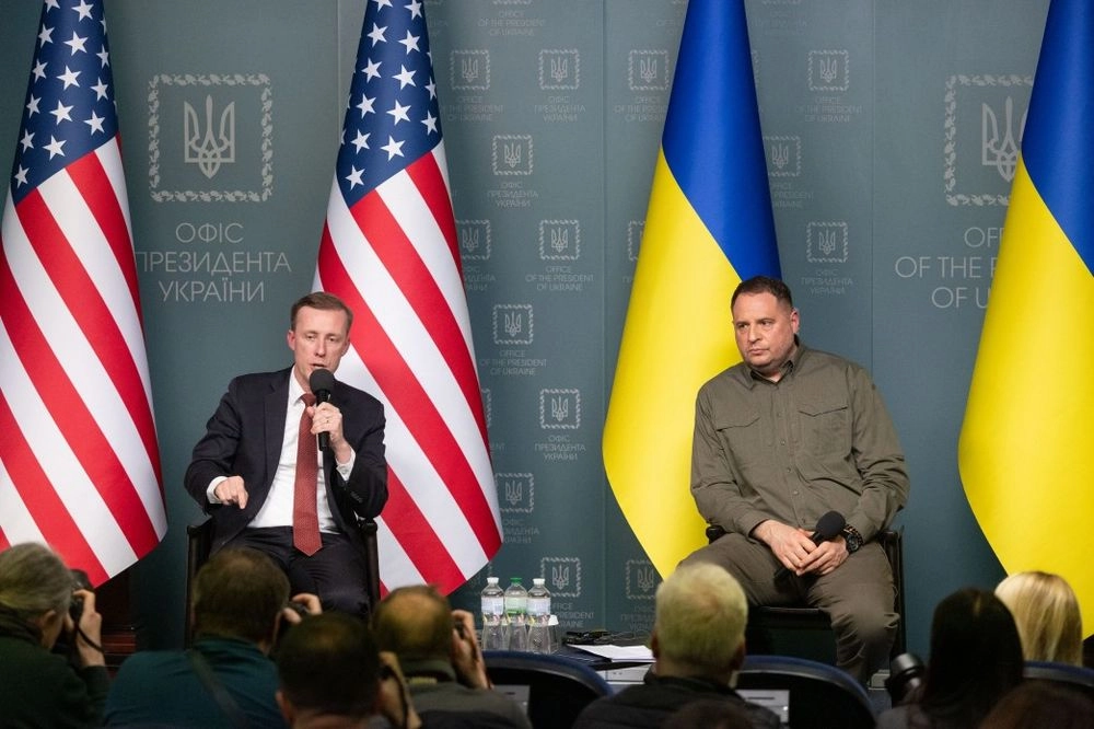 Yermak and Sullivan held a briefing and spoke about further support for Ukraine from the United States
