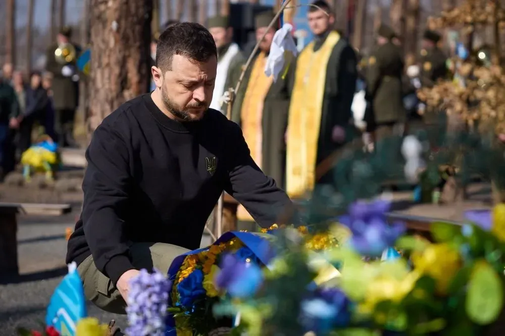 in-the-battles-for-the-kiev-region-the-fate-of-ukraine-was-determined-zelensky-paid-tribute-to-the-memory-of-the-soldiers-who-fell-in-the-battle-for-moschun