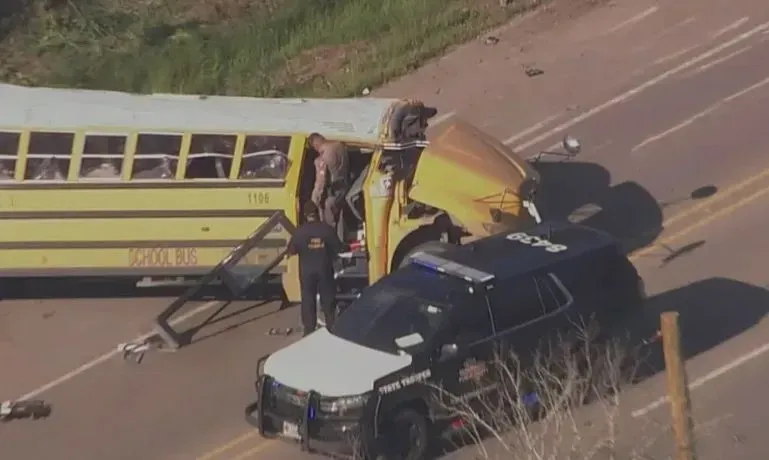 A school bus and a cement truck collide in Texas: two people are killed, fifty injured