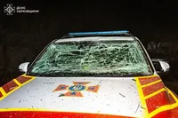 У Харкові під час повторного обстрілу постраждали рятувальник та поліцейський
