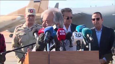 UN Secretary-General visits Rafah crossing point and says any Israeli attack will lead to humanitarian catastrophe in Gaza
