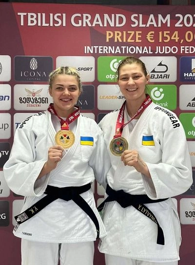 Ukrainian judokas win gold and bronze at the Grand Slam in Tbilisi