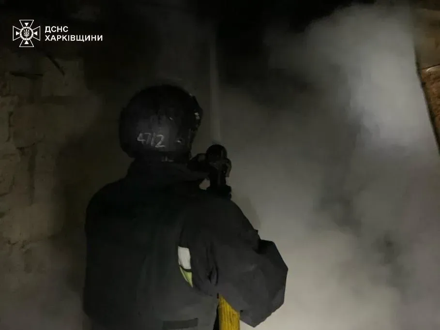 rescuers-eliminate-fire-caused-by-russian-shelling-in-kharkiv-region