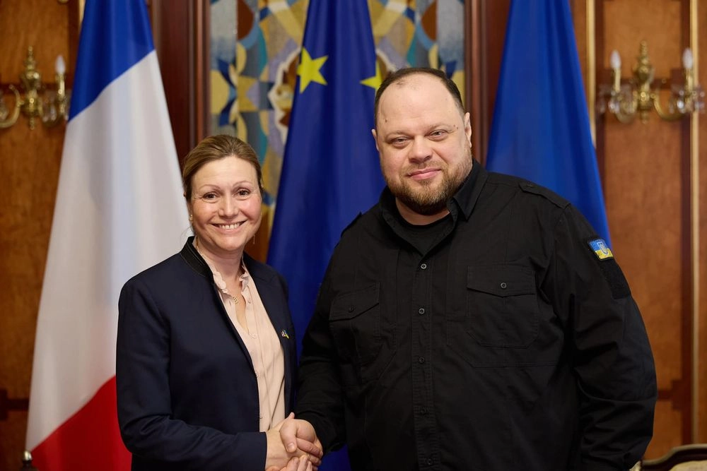 Військова допомога Україні та заморожування активів рф: Стефанчук зустрівся із головою Національних зборів Франції 