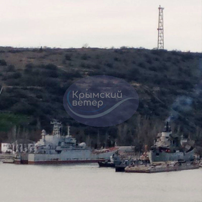 Російський десантний корабель проєкту 775 помічено в Севастопольській бухті - Кримський вітер