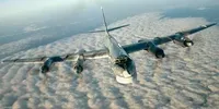 Tu-95MS strategic bomber takes off from Engels-2 airfield