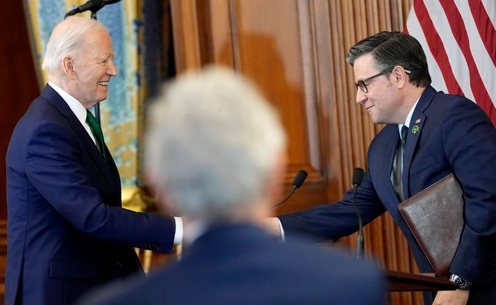 Biden's aides discuss aid for Ukraine with Mike Johnson in backstage talks