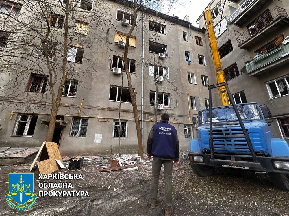 Five civilians wounded in russian shelling of Kharkiv residential area: prosecutor's office shows the consequences