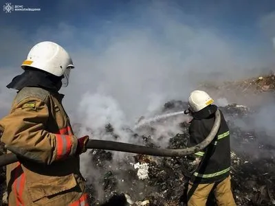Large-scale fire in Mykolaiv region: a spontaneous landfill has caught fire