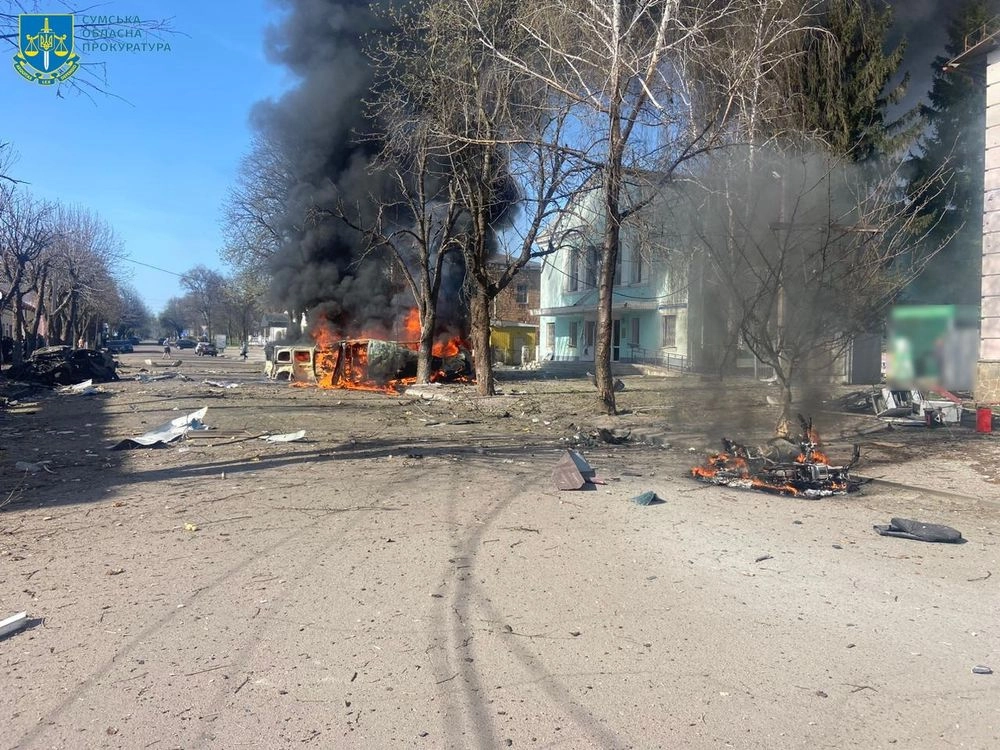 Sumy region: Russians shelled 10 communities, causing casualties and destruction